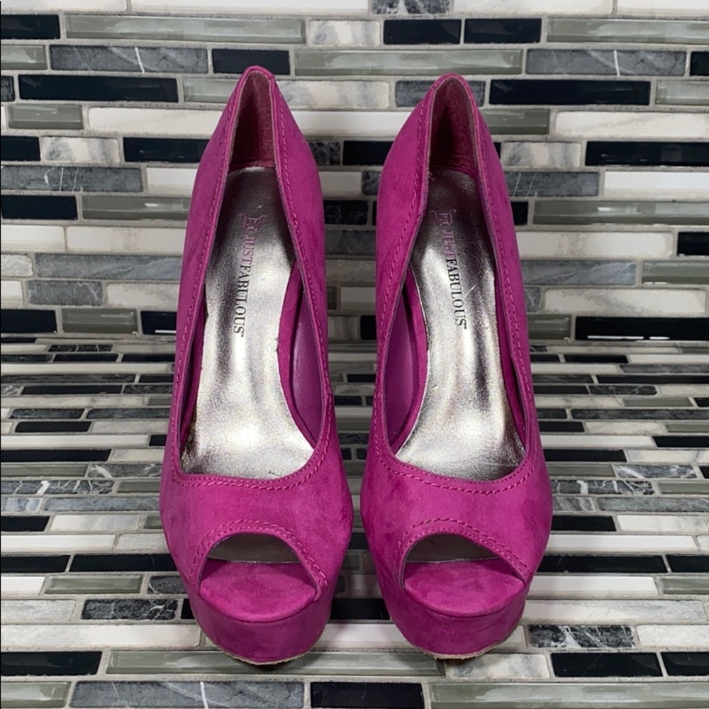 JustFab Aveline Open-toe Pumps